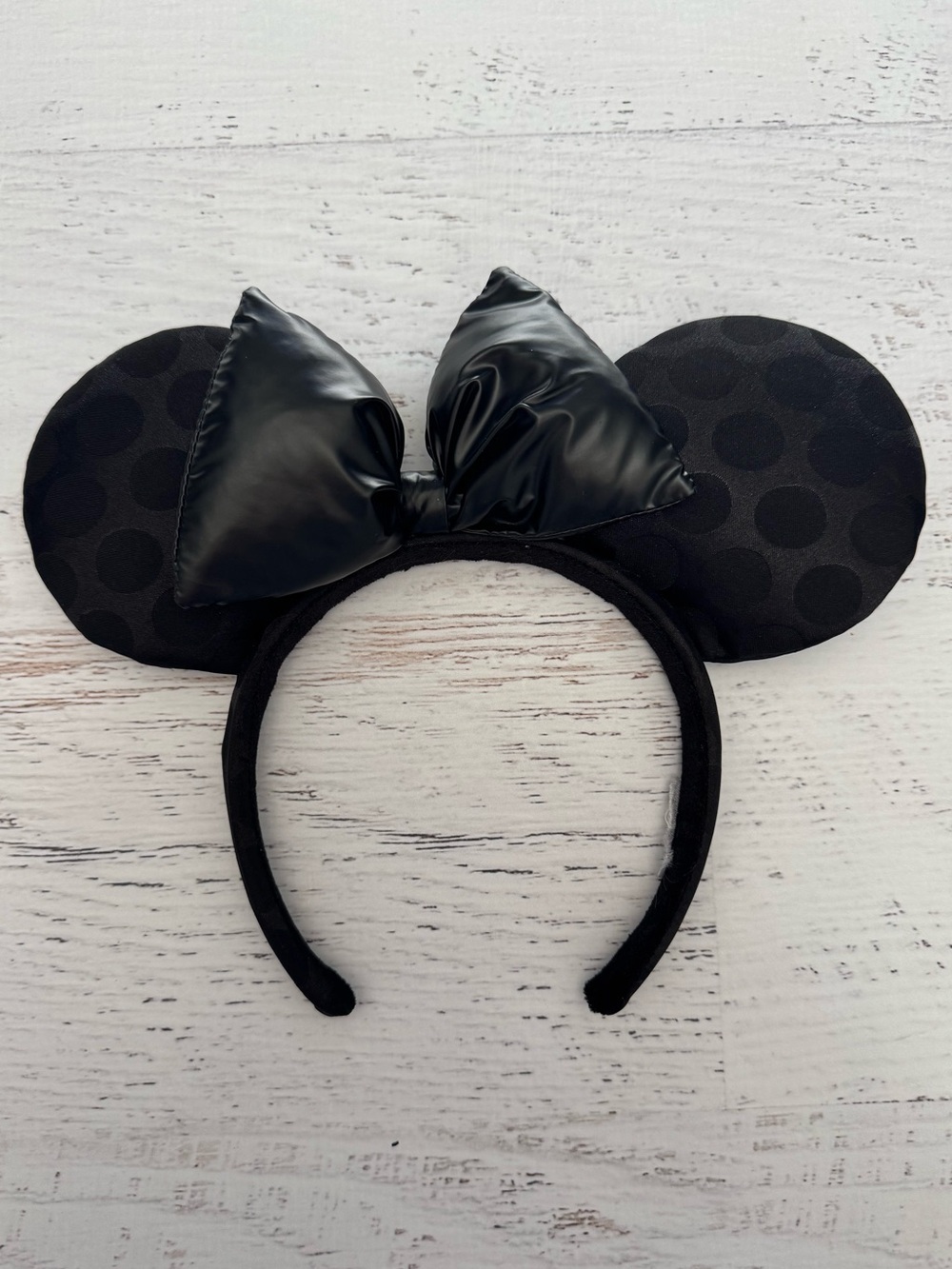 Disney Black Minnie Mouse Polka Dot Ears